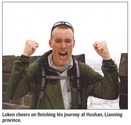 Robert Loken sold his house, quit his IT job and spent  almost two years hiking 6,000 km of the Great Wall of China.