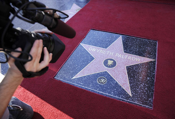 Gwyneth Paltrow received a star on the Hollywood Walk of Fame in Los Angeles December 13, 2010.