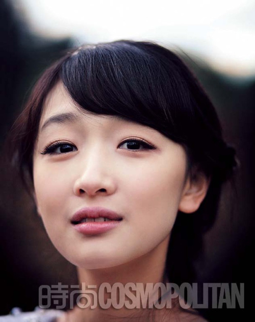 Zhou Dongyu, heroine of Zhang Yimou's love tragedy Under the Hawthorn Tree.