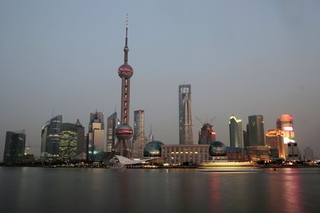 Buildings in the Pudong financial district in Shanghai. The ongoing urbanization process is regarded as a key driver for the country's rapid development in coming years.