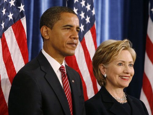 US President Barack Obama and Secretary of State Hillary Clinton were the 'most admired' man and woman in the United States in 2010, according to an annual Gallup poll.