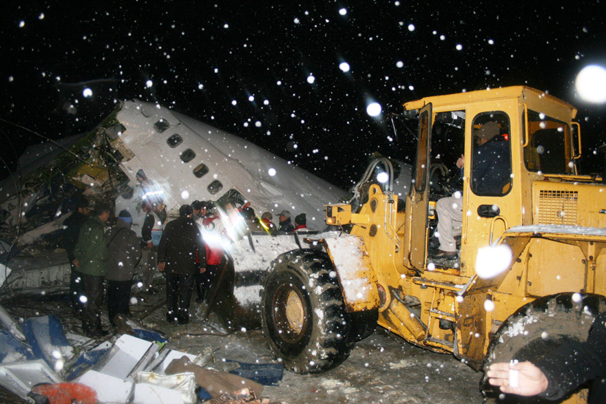 A passenger plane with 105 passengers on board crashed Sunday evening in northwest Iran and 72 passengers, including 12 crew members were killed.