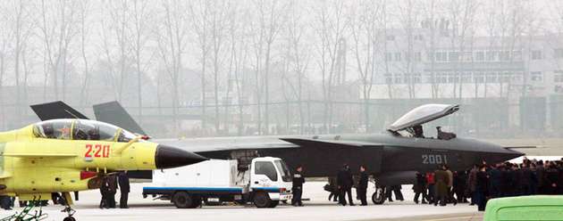 A photo which recently leaked online, has been theorized to be a stealth fighter jet, dubbed a J-20 fighter, for the Chinese military. [Xinhua]