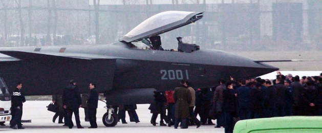 A photo which recently leaked online, has been theorized to be a stealth fighter jet, dubbed a J-20 fighter, for the Chinese military. [Xinhua]