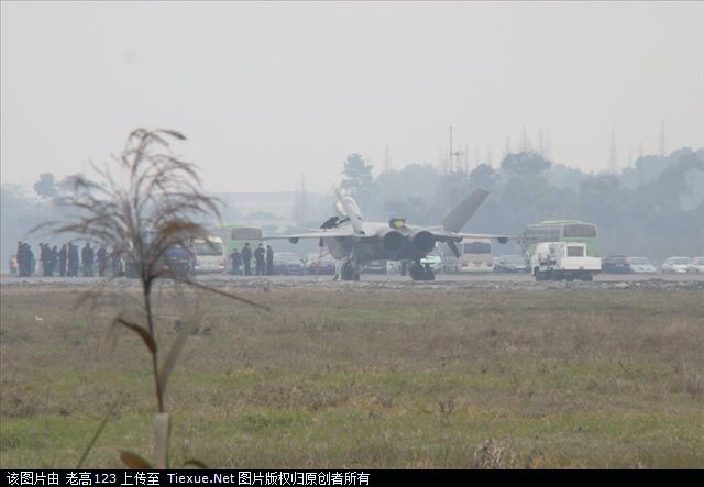 A photo which recently leaked online, has been theorized to be a stealth fighter jet, dubbed a J-20 fighter, for the Chinese military. [Xinhua]