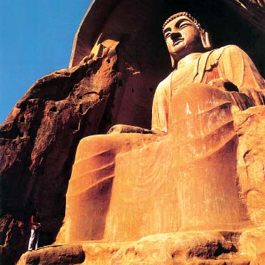 Construction of the grottoes in the Xumi Mountains started in the Northern and Southern Dynasties (420-581), and continued during the Sui (581-618) and the Tang (618-907) dynasties. 