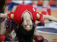 Basketball cheering squad from Fujian Team.