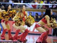 Basketball cheering squad from Guangdong Team.