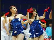 Basketball cheering squad from Shanghai Team.