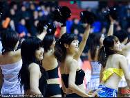 Basketball cheering squad from Jilin Team.