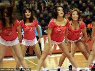 Basketball cheering squad from Shandong Team.