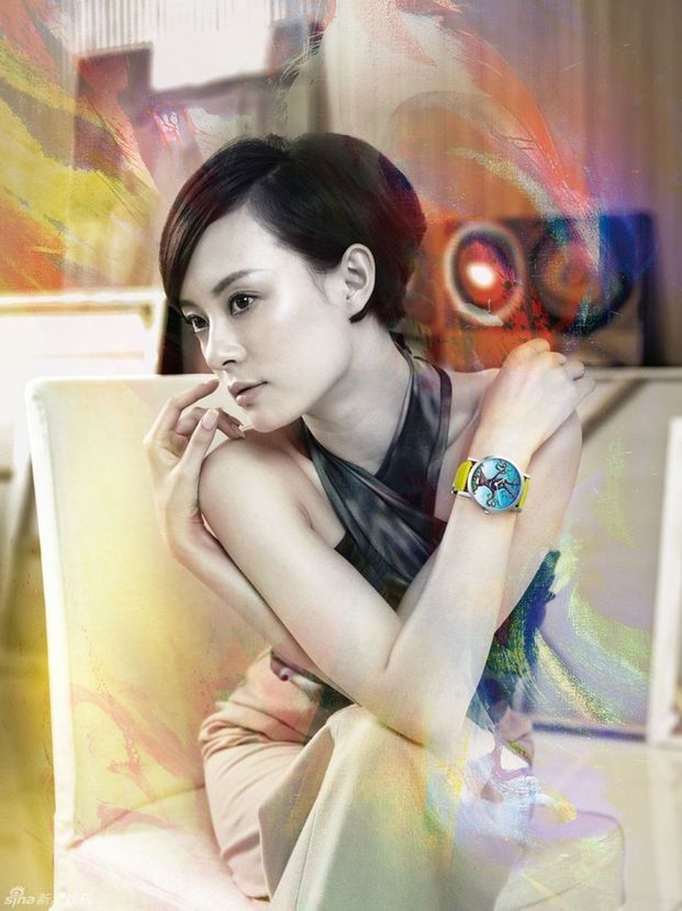 Chinese actress Sun Li. [sina]