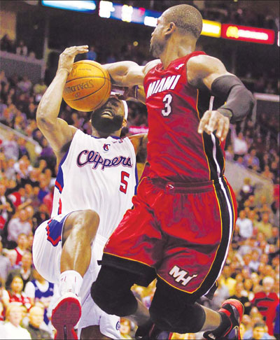 The Heat's road streak ends in loss to Clippers