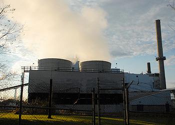 The Joseph C. McNeil Generating Station, a biomass incinerator, has been the municipal power plant for Burlington, Vermont since 1981. 