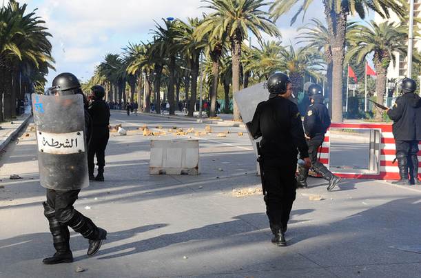 Nationwide rioting plagued Tunisia on January 15, 2011. 