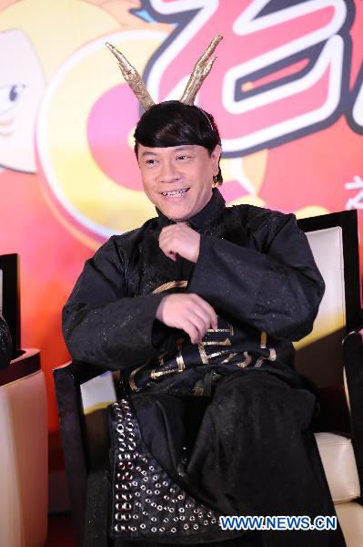 Actor Kung-Yung Chai poses during the premiere ceremony of the film 'Old Master Q and Little Ocean Tiger' in Beijing, capital of China, Jan. 24, 2011. The film will be staged on Jan. 27.