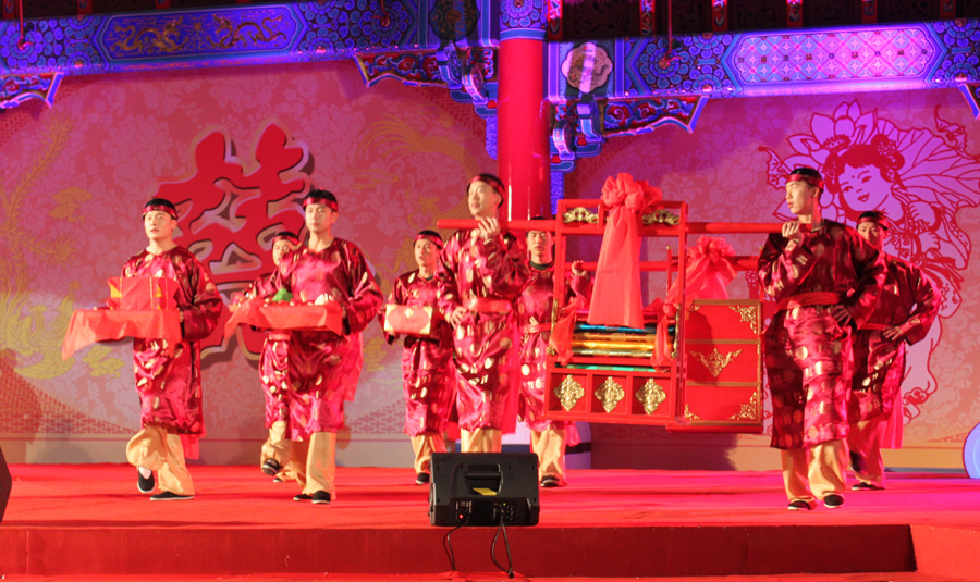 The bride's family provides a dowry, the value of which can affect her status in the groom's family.