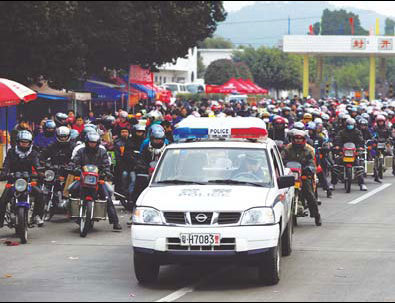 Motorbike exodus hits the highways