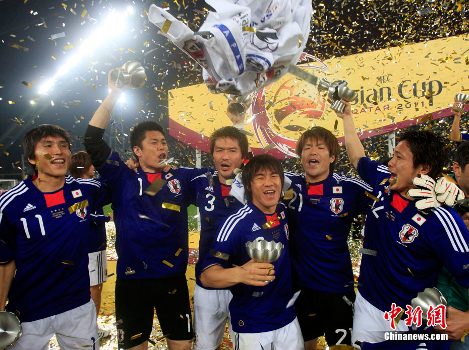 Japan wins the final match of AFC Asian Cup against Australia 1-0 in Doha, Qatar, Saturday, Jan. 29, 2011. [Photo/Chinanews.com]