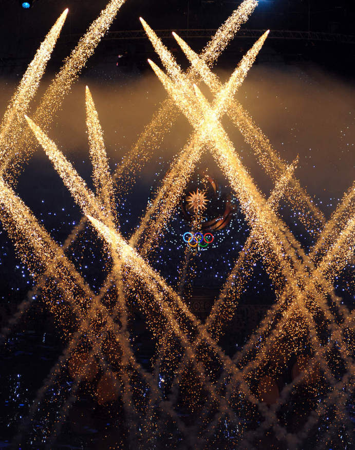 Photo taken on Jan. 30, 2011 shows the opening ceremony of the 7th Asian Winter Games in Astana, capital of Kazakhstan. The 7th Asian Winter Games lasts from Jan. 30 to Feb. 6. [Photo/sina]