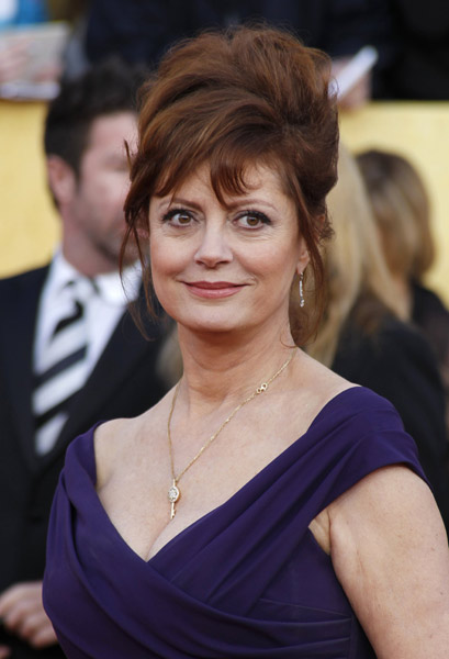 Actress Susan Sarandon, nominated for Outstanding Performance by a Female Actor in a Television Movie or Miniseries for 'You Don't Know Jack,' arrives at the 17th annual Screen Actors Guild Awards in Los Angeles, California, January 30, 2011.