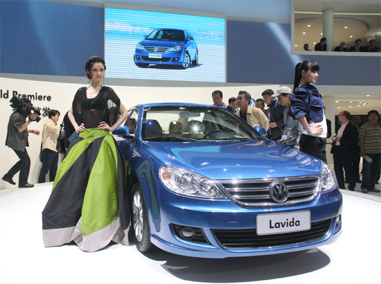 Top 10 best-selling sedans in China 2010