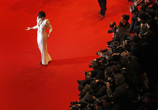 Actress Zoe Kravitz arrives on the red carpet for the screening of the movie 'Yelling to the Sky' at the 61st Berlinale International Film Festival in Berlin February 12, 2011. The Berlinale International Film Festival runs from February 10 to 20, 2011.