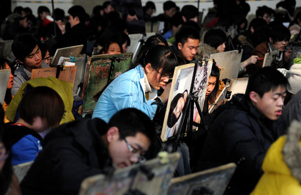 Art major hopefuls way down in 2011 gaokao
