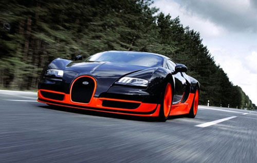 Top 10 fastest cars in the world - Bugatti Veyron Supersport