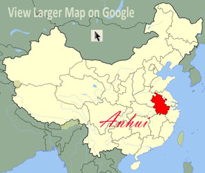 Anhui map