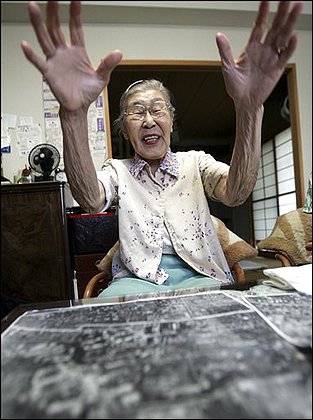 Toyo Ishii, a former nurse, said workers were made to bury dozens of bodies there after the surrender at the end of World War II.