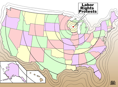 Earthquake in Wisconsin  [By Jiao Haiyang/China.org.cn]