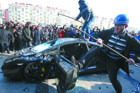 Smashed Sports Cars