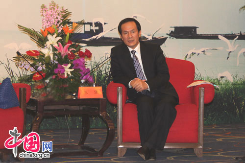 Chen Qiang, the Party chief of Chaohu City, Anhui Province. [Wang Wei/China.org.cn]