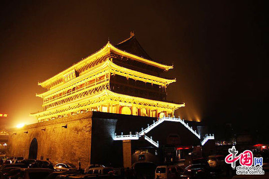 Drum Tower，one of the &apos;Top 10 things to do in Xi&apos;an, China&apos; by China.org.cn.