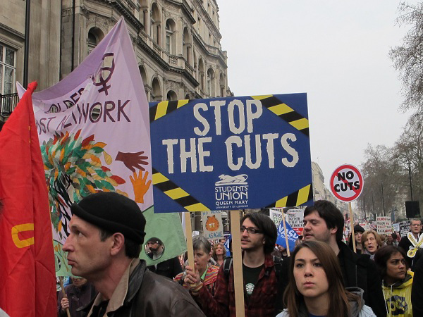 Britons join anti-cuts protest in London