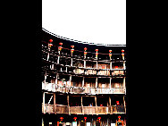 Photo shows the Tianluokeng Tulou, earth buildings in Chinese, in Nanjing County, southeast China's Fujian Province. Built on a base of stone, the thick walls of Tulou were packed with dirt and fortified with wood or bamboo internally. The architectural arts of the Fujian Tulou can be traced back nearly 1,000 years, and their design incorporates the tradition of fengshui (favorable siting within the environment). [老人河  /forums.nphoto.net]