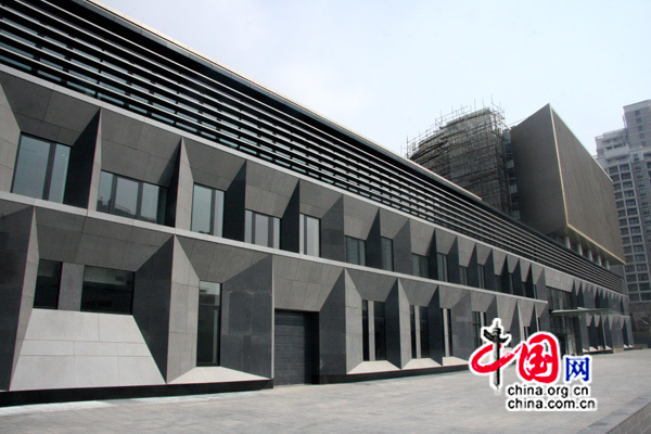 La nouvelle ambassade de France en Chine, située 60 rue Tianze, dans l'arrondissement Chaoyang à Beijing.