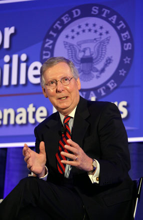 Mitch McConnell, R-KY, one of the 'Top 10 most ignorant politicians' by China.org.cn.