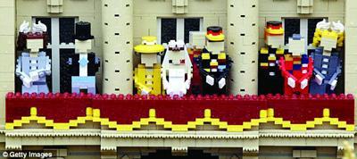 As from April the 1st visitors to Legoland, near the Royal home of Windsor, will be able to see a model version of William and Kate&apos;s nuptials complete with Buckingham Palace and crowds.