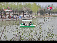 Olympic Forest Park is located to the north of the 'Bird's Nest' and 'Water Cube.' Shrouded in trees, reeds and grass and spotted with ponds, the 11.5-square-kilometer Olympic National Forest Park has become a popular destination for tourists to inhale some fresh air in Beijing. [Photo by Yuan Fang]
