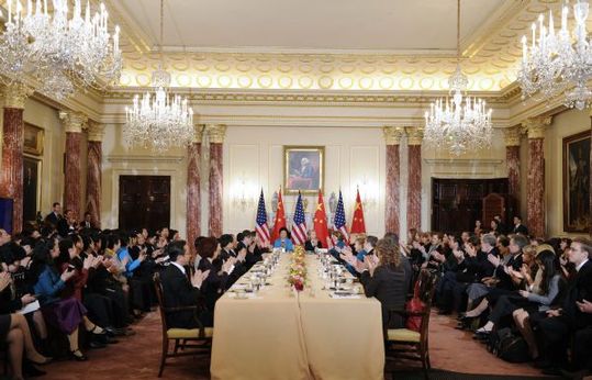 The second round of high-level consultation meeting on people-to-people and cultural exchanges between China and the United States is held in Washington D.C., capital of the United States, April 12, 2011. [Zhang Jun/Xinhua]