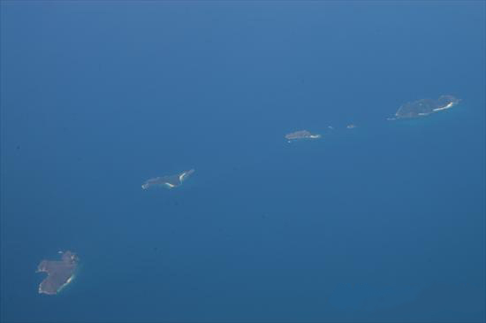 A bird's-eye view of desert islands in the South China Sea. [File photo/Asianewsphoto]