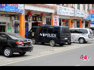 Police cars are everywhere in the run up to the Boao Forum for Asia. [Wang Zhiyong/China.org.cn]