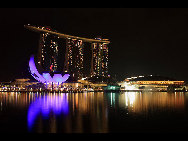 Singapore is a Southeast Asian city-state off the southern tip of the Malay Peninsula, 137 kilometres (85 mi) north of the equator. Marina Bay is a bay near Central Area in the southern part of Singapore, and lies to the east of the Downtown Core. [lazycats/bbs.fengniao.com]