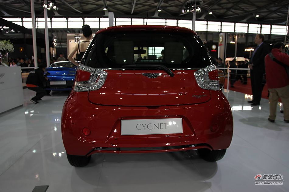 The Aston Martin Cygnet is unveiled at the 2011 Shanghai Auto Show. Started from April 20, 2011, more than 1,000 car models from about 20 countries are on display at the show and 75 of them are making their world premiere. [Sina.com]