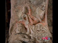 The Yungang Grottoes, with a history of more than 1,500 years, is one of the largest cave clusters in China. Located in the north cliff of Wuzhou Mountain, Datong, the grottoes, composed of 53 caves and over 51,000 stone statues, represent the Chinese Buddhist cave art from the period of 460-525 AD. It also encompasses Indian Buddhist art, Greek and Roman architectural characteristics, indicating ancient China's cultural exchange and relationship with diverse world civilizations.[China.org.cn]