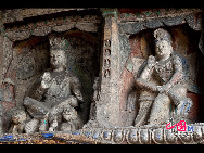 The Yungang Grottoes, with a history of more than 1,500 years, is one of the largest cave clusters in China. Located in the north cliff of Wuzhou Mountain, Datong, the grottoes, composed of 53 caves and over 51,000 stone statues, represent the Chinese Buddhist cave art from the period of 460-525 AD. It also encompasses Indian Buddhist art, Greek and Roman architectural characteristics, indicating ancient China's cultural exchange and relationship with diverse world civilizations.[China.org.cn]