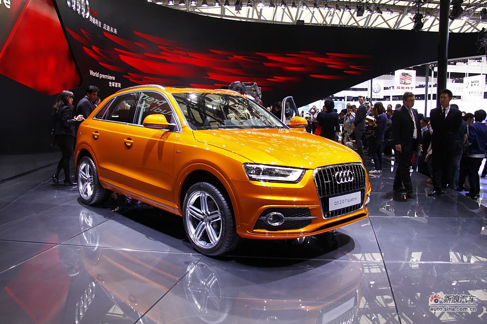 The Audi Q3 is unveiled at the 2011 Shanghai Auto Show. Started from April 20, 2011, more than 1,000 car models from about 20 countries are on display at the show and 75 of them are making their world premiere. [Sina.com]