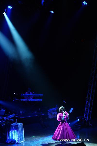 Singer Tsai Chin performs during her Charity Concert at Lincoln Center in New York, May 10, 2011.